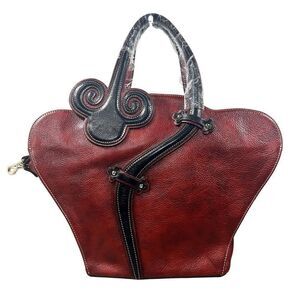 Mei Li Long Red Leather Purse NWOT- OS